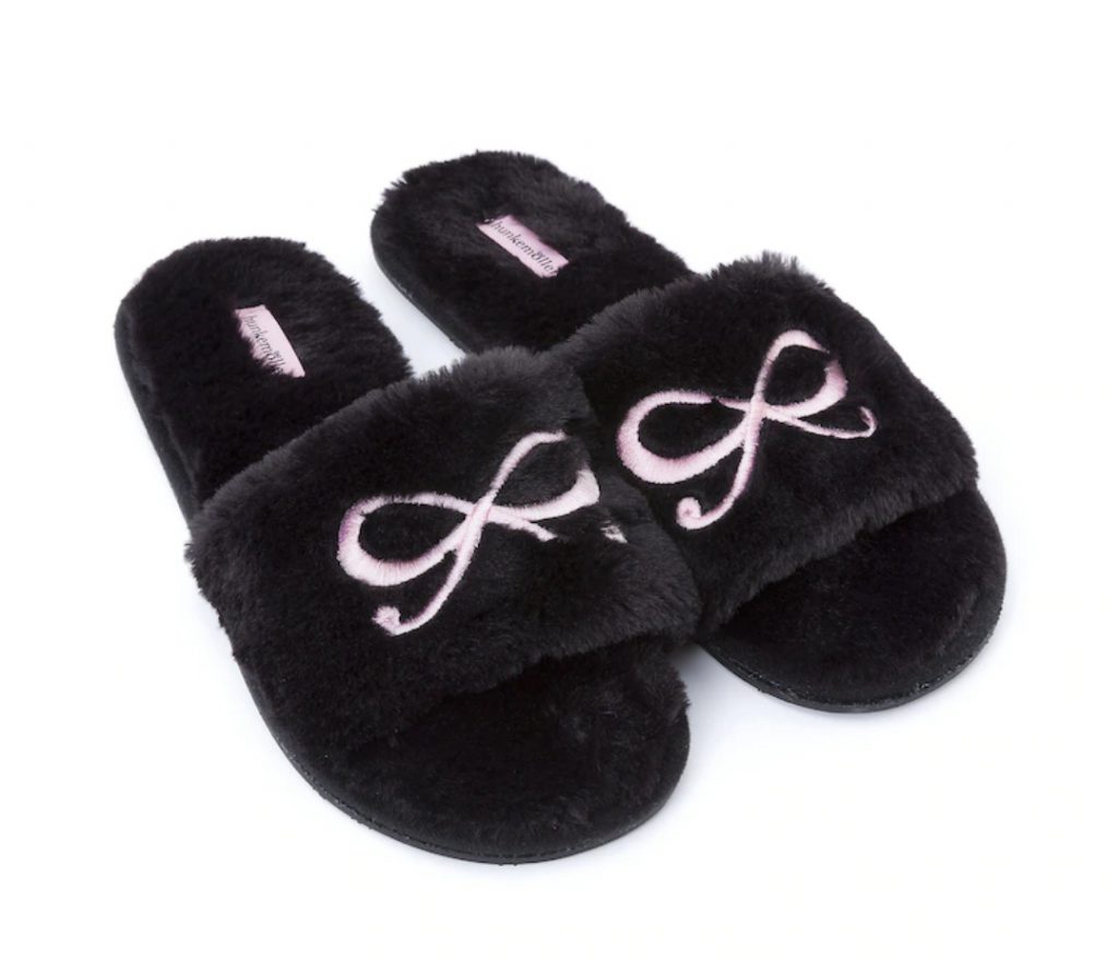 fake fur slippers